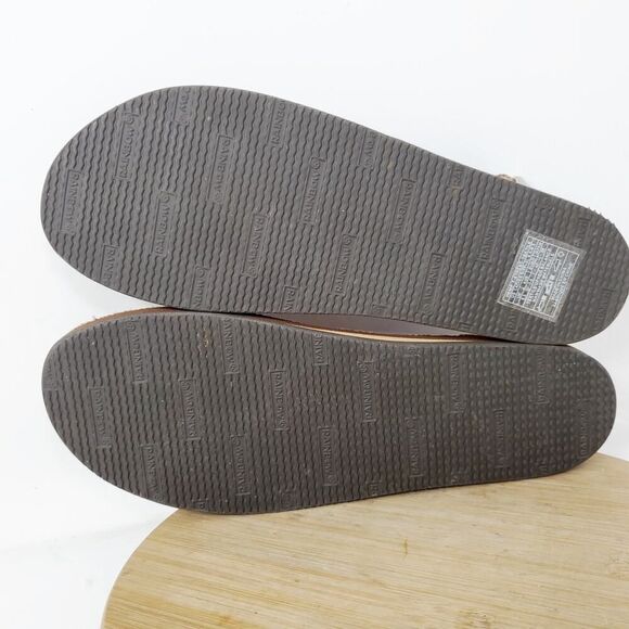Rainbow T Street Sandals Womens 9 Hemp Thong Flip Flops Brown Shoes XL - Picture 12 of 14